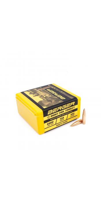 Berger Geschoss 6mm/.243 BT Target 108GR 100 Stück