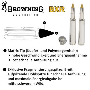 Browning .243 Win. 97GR BXR 20 Patronen