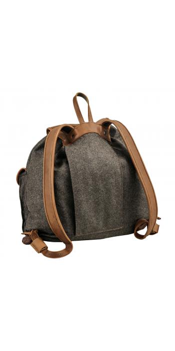 Rucksack Loden de Luxe mit Elch-Leder