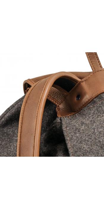 Rucksack Loden de Luxe mit Elch-Leder