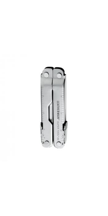 Leatherman SUPER TOOL 300 Stainless, Nylon Holster, Schwarz, L