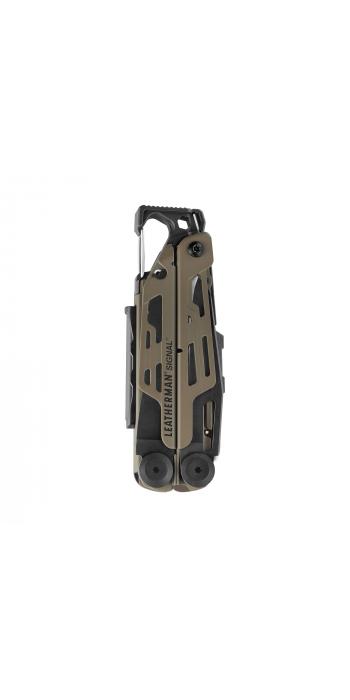 Leatherman SIGNAL Coyote Tan, Molle Holster, Schwarz, L