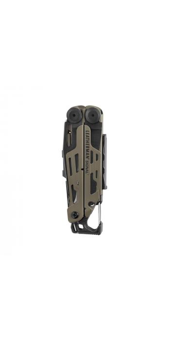 Leatherman SIGNAL Coyote Tan, Molle Holster, Schwarz, L