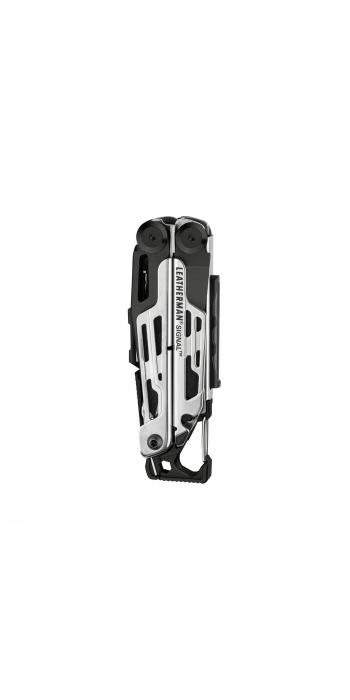 Leatherman SIGNAL Black & Silver, Molle Holster, Schwarz, L