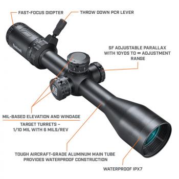 Bushnell Zielfernrohr AR 3-9x40 Dropzone 223 BDC SFP #AR73940