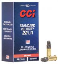 CCI Standard Velocity .22 LR 40GR LRN 50 Patronen