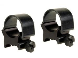 Weaver Top-Mount Weaver-Style Ringe glänzend schwarz 25,4mm high, BH 8,43mm