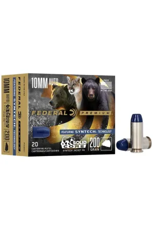 Federal Premium Syntech Solid Core 10mm ACP 200GR JHP 20 Patronen