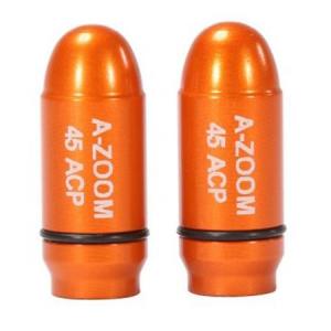 A-Zoom Strikercaps Pufferpatrone Aluminium eloxiert .45 ACP 2 Stück