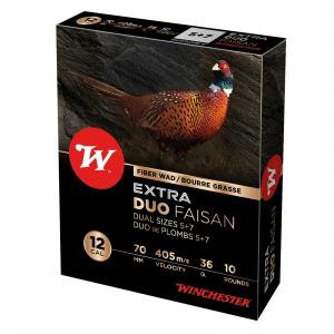 Winchester Extra Duo Faisan .12/70 36g #5 (3,0mm) + #7 (2,5mm) 10 Patronen