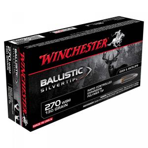 Winchester Ballistic Silvertip .270 WSM 130GR Rapid Controlled Expansion Polymer Tip 20 Patronen