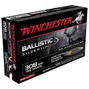 Winchester Ballistic Silvertip .308 Win. 168GR Rapid Controlled Expansion Polymer Tip 20 Patronen