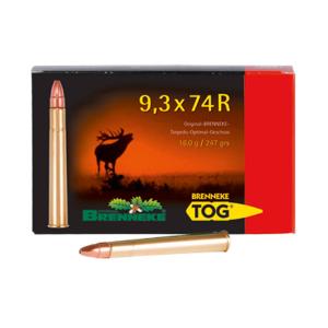 Brenneke 9,3x74 R 247GR TOG 20 Patronen