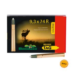 Brenneke 9,3x74 R 225GR TAG 20 Patronen