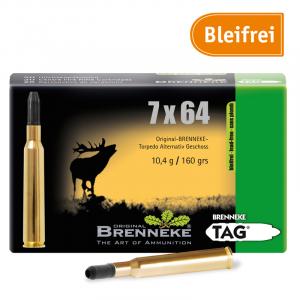 Brenneke 7x64 160GR TAG 20 Patronen