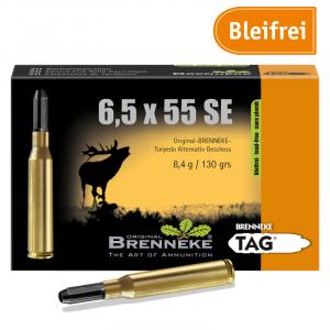 Brenneke 6,5x55 SE 130GR TAG 20 Patronen