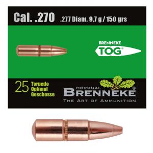 Brenneke Geschoss .270 Win. (.277) TOG 9,7g / 150grs 25 Stück