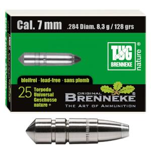 Brenneke Geschoss 7mm (.284) TUG nature+ 8,3g / 128grs 25 Stück