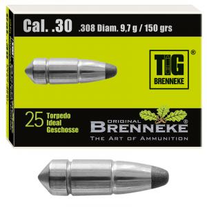 Brenneke Geschoss .30 (.308) TIG 9,7g / 150grs 25 Stück