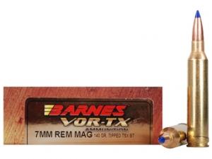 Barnes VOR-TX 7mm Rem. Mag. 140GR Tipped TSX Boat Tail 20 Patronen