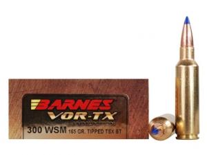 Barnes VOR-TX .300 WSM 165GR Tipped TSX Boat Tail 20 Patronen