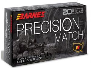 Barnes PRECISION MATCH 6,5mm Creedmoor 140GR OTM Boat Tail 20 Patronen