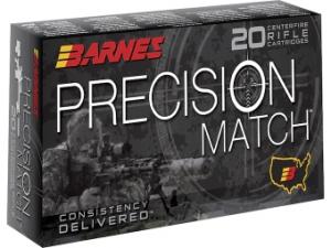 Barnes PRECISION MATCH .300 Win. Mag. 220GR OTM Boat Tail 20 Patronen