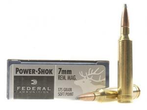 Federal Power-Shok 7mm Rem. Mag. 175GR JSP 20 Patronen