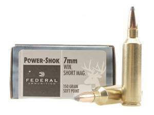 Federal Power-Shok 7mm WSM 150GR JSP 20 Patronen