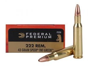 Federal Premium Varmint & Predator Speer TNT Green .222 Rem. 43GR 20 Patronen