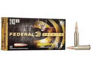 Federal Premium Berger Hybrid Hunter .243 Win. 95GR JHP 20 Patronen