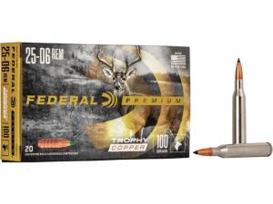 Federal Premium Trophy Copper .25-06 Rem. 100GR 20 Patronen