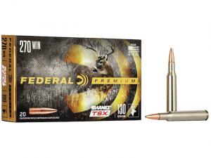 Federal Premium Barnes TSX .270 Win. 130GR HP 20 Patronen