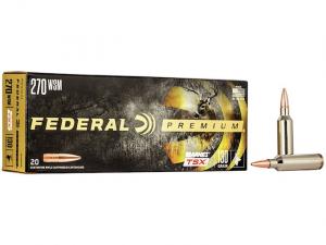 Federal Premium Barnes TSX .270 WSM 130GR HP 20 Patronen