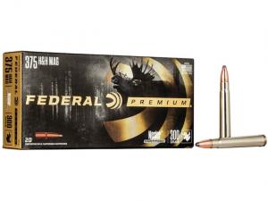 Federal Premium Nosler Partition .375 H&H Mag. 250GR 20 Patronen