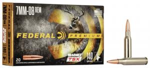 Federal Premium Barnes TSX 7mm-08 Rem. 140GR HP 20 Patronen