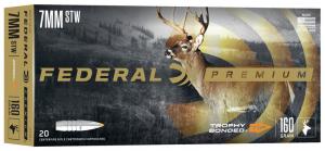 Federal Premium Trophy Bonded Tip 7mm STW 160GR 20 Patronen