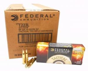 Federal TRU (Tactical Rifle Urban) .223 Rem. 64GR SP 20 Patronen