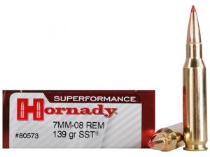 Hornady Superformance 7mm-08 Rem. 139GR SST 20 Patronen