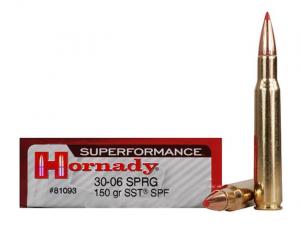 Hornady Superformance .30-06 Sprg. 150GR SST 20 Patronen