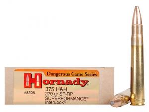 Hornady Superformance .375 H&H 270GR SST 20 Patronen