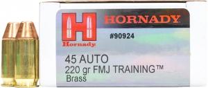 Hornady Training .45 ACP 220GR FMJ 50 Patronen