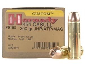 Hornady Custom .454 Casull 300GR XTP MAG 20 Patronen