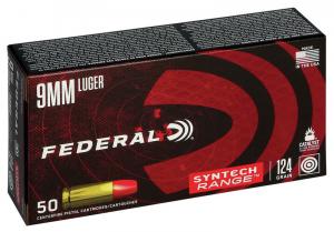 Federal Syntech Range 9mm Luger 124GR SJFN 50 Patronen