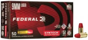 Federal Syntech Action Pistol 9mm Luger 150GR SJFN 50 Patronen