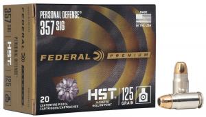 Federal Premium Personal Defense HST Law Enforcement .357 Sig 125GR JHP 50 Patronen