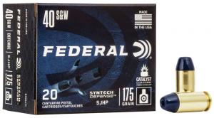 Federal Syntech Defense .40 S&W 175GR SJHP 20 Patronen