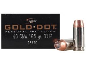 Speer Gold Dot Personal Protection .40 S&W 180GR GDHP 20 Patronen