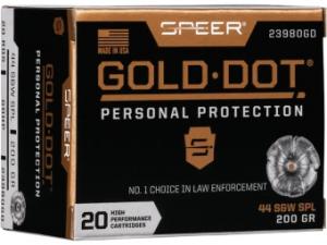 Speer Gold Dot Personal Protection .44 S&W Special 200GR GDHP 20 Patronen