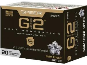 Speer Gold Dot G2 9mm Luger 147GR JHP 20 Patronen